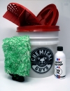 Wascheimer komplett Set mit Sealcover Grit Guard und ShinyGarage Strawberry Shampoo